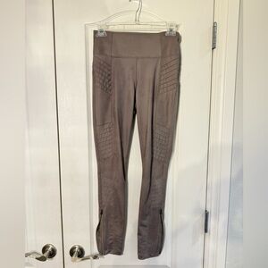 Athleta Delancey Gleam Moto Leggings in Gray